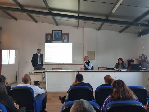 Geçici olarak görev yapan genç öğretmenlerimize bilgilendirme toplantısı